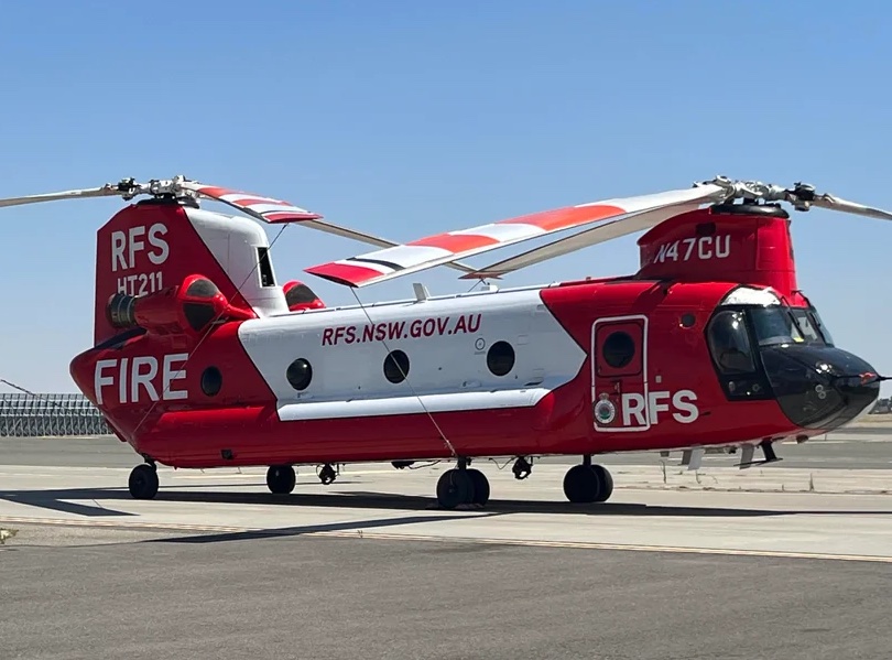 New South Wales Fire Service Set to CH47 to Fleet AerialFire