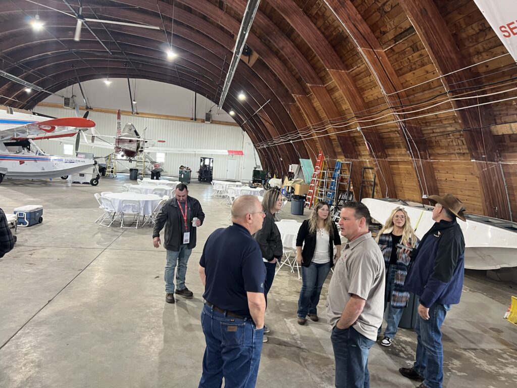 Attendees were also given a tour of the Wipaire and Dauntless Aviation facilities as part of the event.
